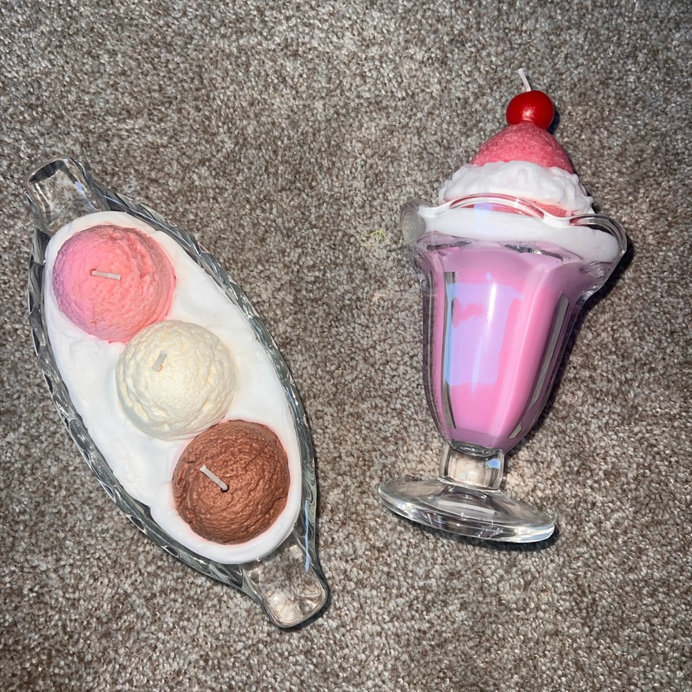 Ice Cream Delight Candle Set